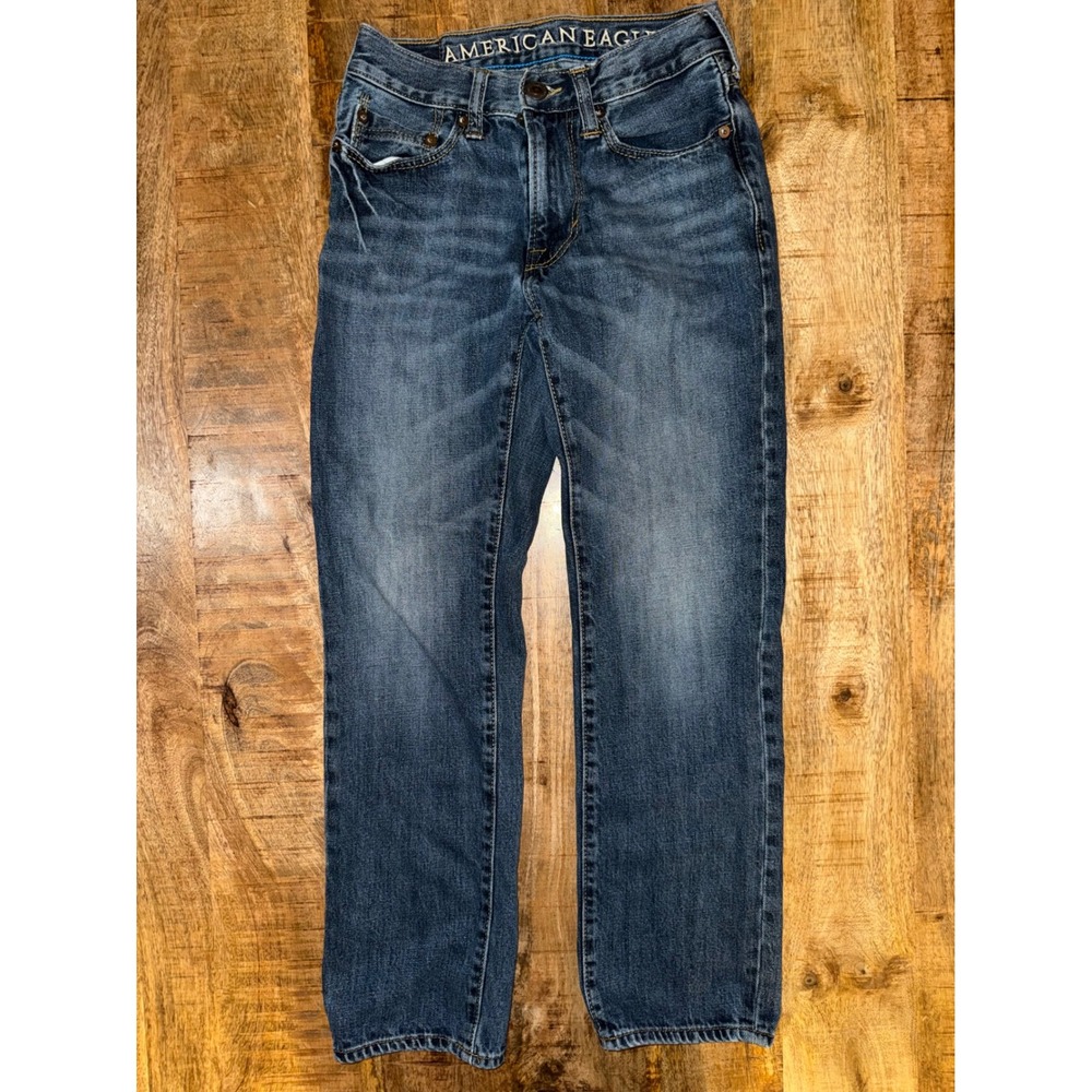 American Eagle Mens Slim Straight Jeans Medium Wash Denim 26x28